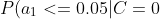 P(a_1<=0.05|C=0)=0.3